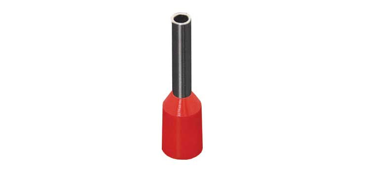 Red 1mm Ferrule Terminals Pk 100