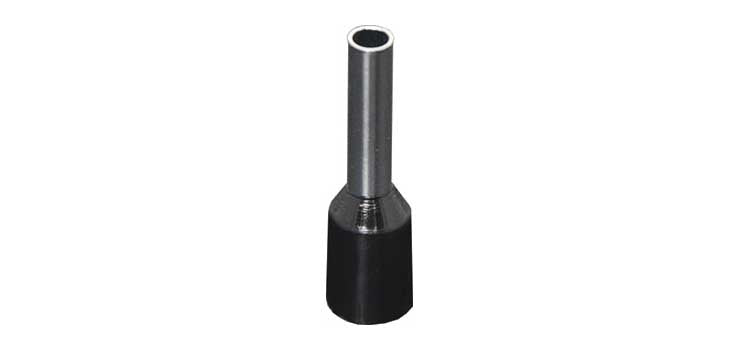 Black 1.5mm Ferrule Terminals Pk 100