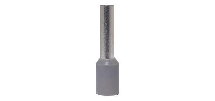 Grey 4.0mm Ferrule Terminals Pk 10