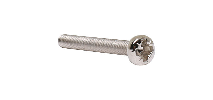 M3 x 25mm Pan Pozi Nickel Bolt Pk 200