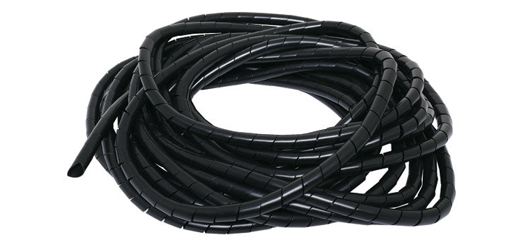 Black 12mm Cable Spiral Binding 10M