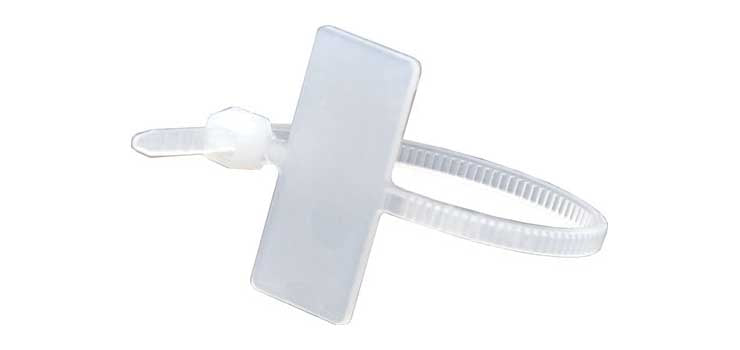 100mm x 2.5mm Marker Nylon Cable Ties Natural Pk 100