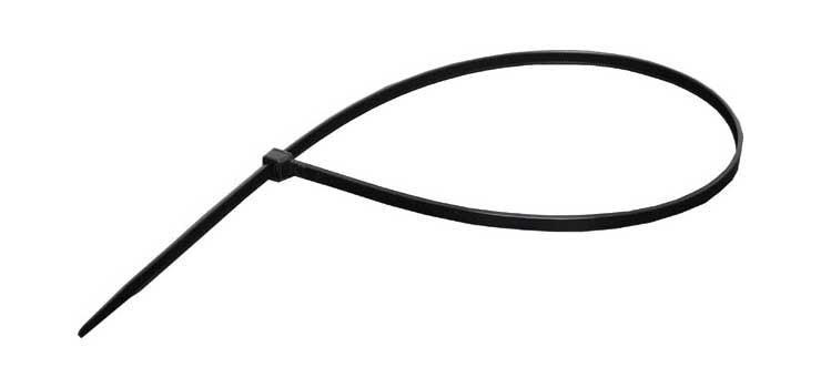 430mm x 4.6mm UV Resistant Nylon Cable Ties Black Pk 1000
