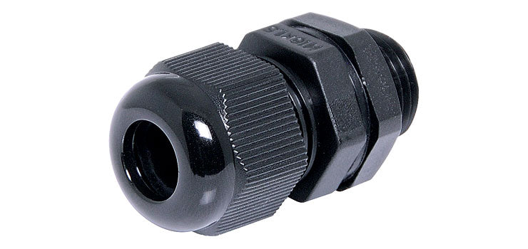 3-6.5mm MG12 Black IP68 Nylon Cable Gland