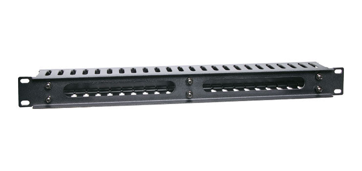 1U Enclosed Cable Hanger 19" Rack Panel