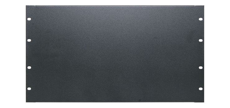 6U Black Steel 19" Rack Panel