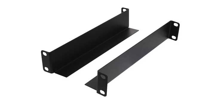 1U 19" Rack Support Bracket Pair