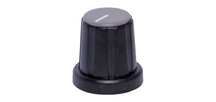 18mm Grey Cap D Shaft Plastic Knob