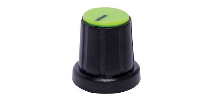 18mm Green Cap D Shaft Plastic Knob