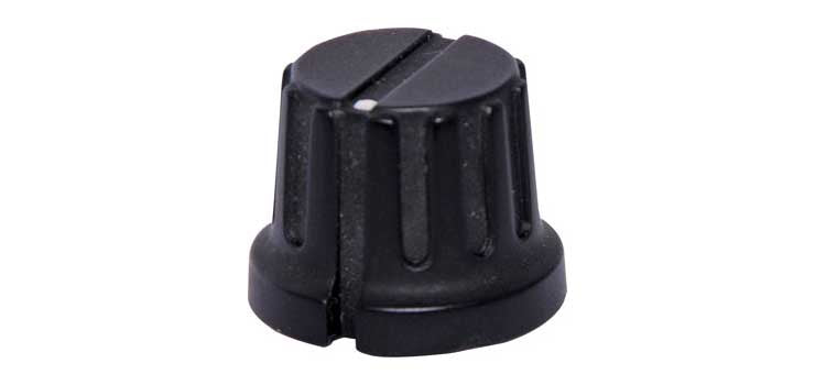 20mm Black 18T Spline PVC Knob