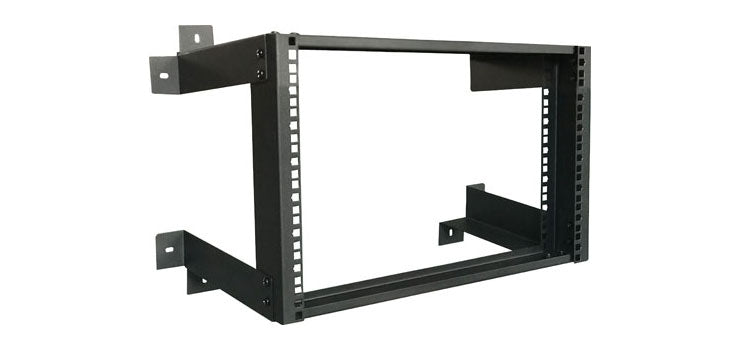 8U 19" Open Rack Frame Wall Mount