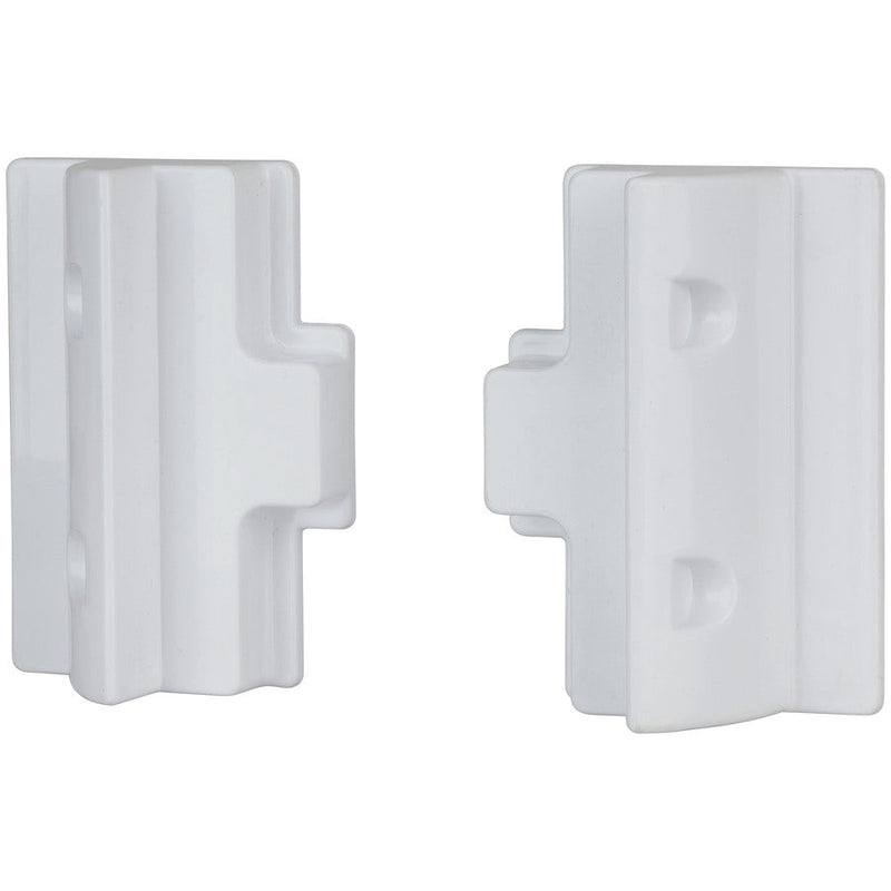 White ABS Solar Panel Side Mounting Brackets - Pair HS8862
