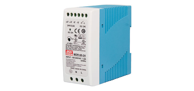 MDR-60-24 60W 24VDC 2.5A DIN Rail Switchmode Power Supply