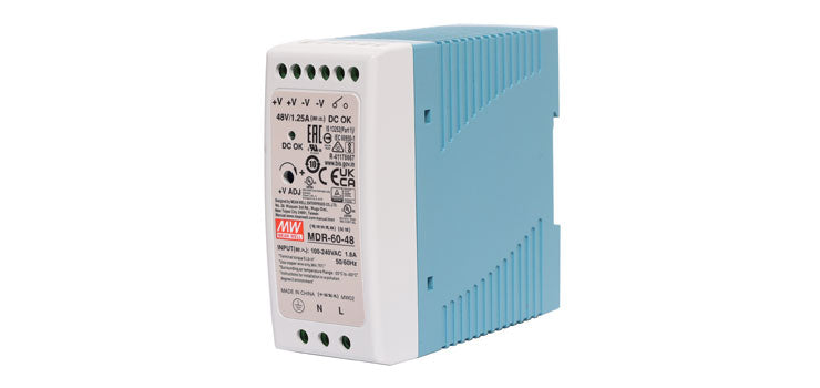 MDR-60-24 60W 48VDC 1.25A DIN Rail Switchmode Power Supply