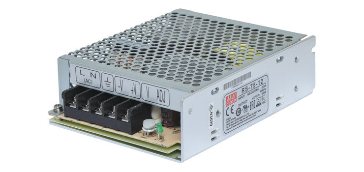 RS-75-12 72W 12VDC Switchmode Power Supply