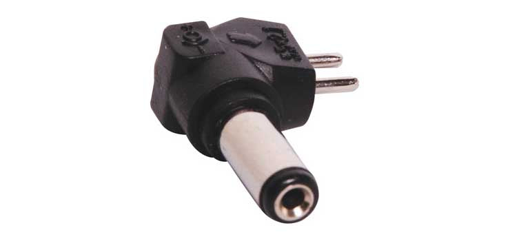 2.1mm x 5.5mm Right Angle DC Plug