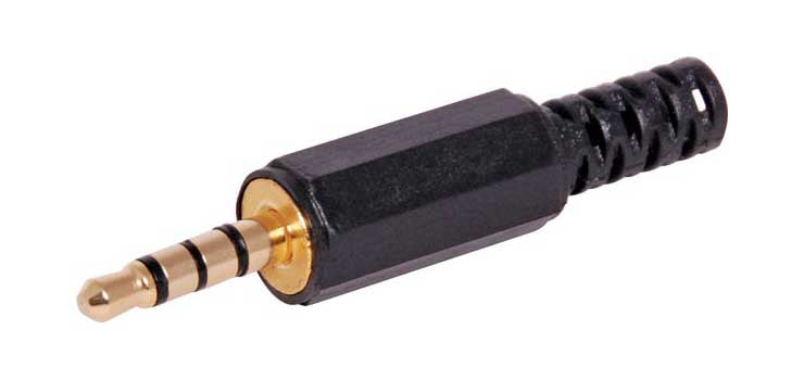 3.5mm Stereo TRRS Plastic Jack Plug