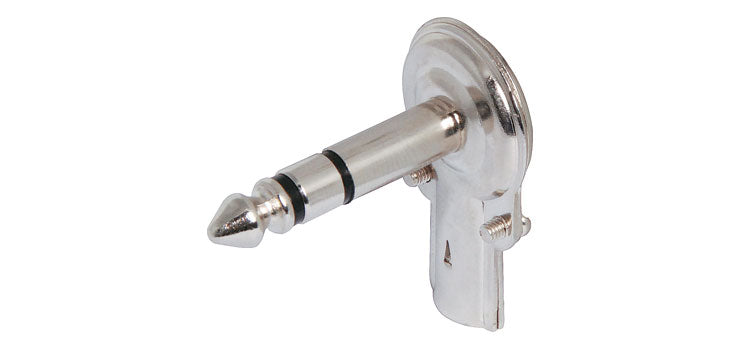 6.35mm 90 Degree Stereo Metal Jack Plug