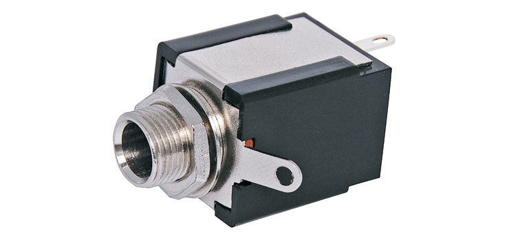 6.35mm Unswitched Non-Insulated Stereo Jack Socket