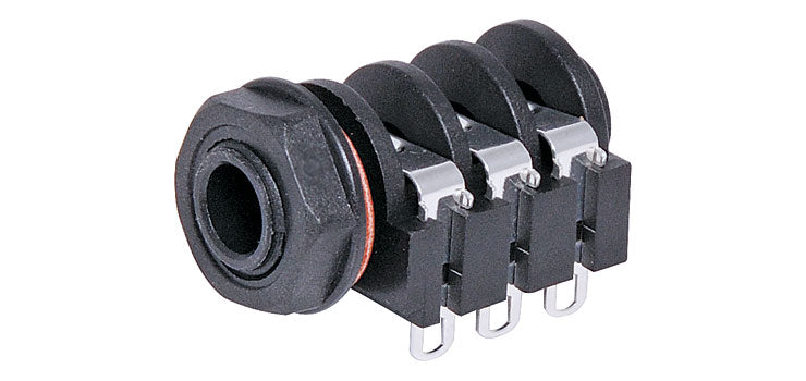 6.35mm 3PST Insulated Stereo Jack Socket