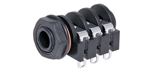 6.35mm 3PST Insulated Stereo Jack Socket