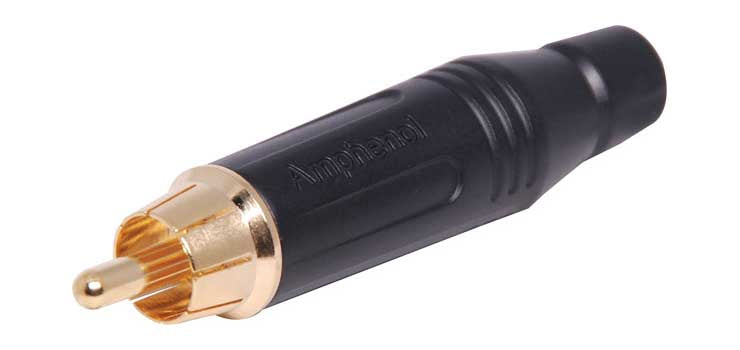 ACPR-BLK Black RCA Line Plug