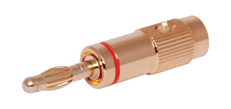 Red Gold Plated Banana Plug