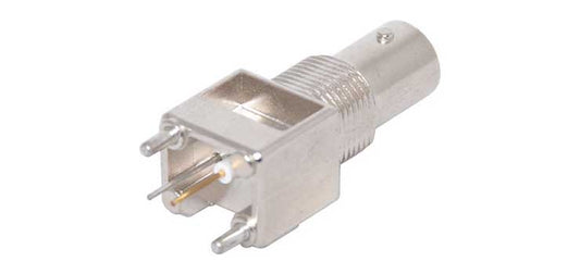 PCB Mount Vertical Metal Shielded Socket Female BNC