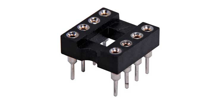 8 Pin (0.3") DIL Machined Pin IC Socket