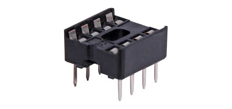 8 Pin (0.3") DIL Tinned IC Socket