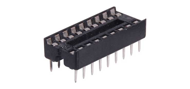 18 Pin (0.3") DIL Tinned IC Socket