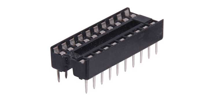 20 Pin (0.3") DIL Tinned IC Socket