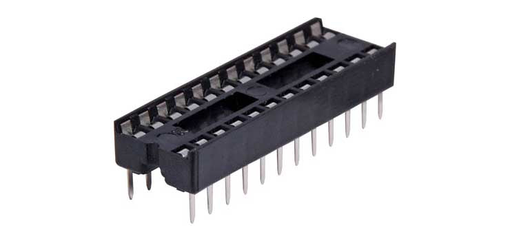 24 Pin (0.3") DIL Tinned IC Socket