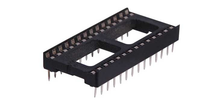 28 Pin (0.6") DIL Tinned IC Socket