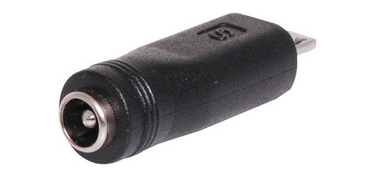 DC Power 2.1mm Socket to Micro USB A Plug Adapter