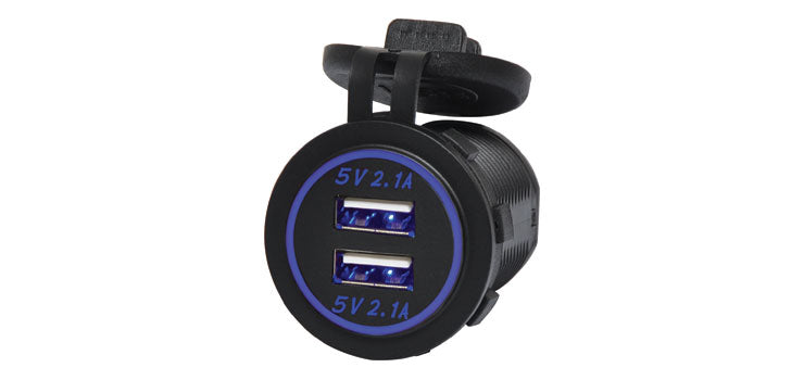 4.2A Dual USB Charging Panel Mount Socket