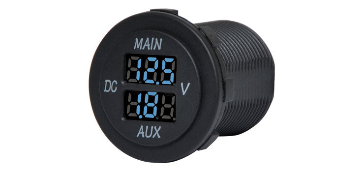 Panel Mount Dual Battery Voltmeter