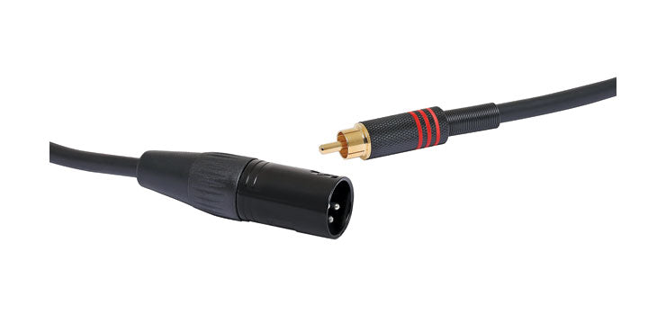 Audio Lead 3 Pin XLR Male To RCA Male Microphone Cable 1m P0710