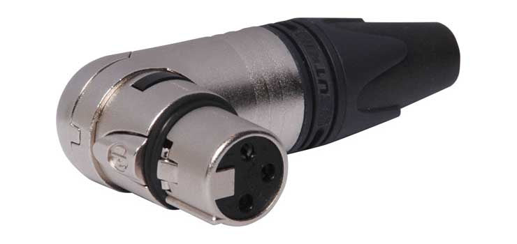 3 Pin Female Line XLR 90 Deg. NC3FRX