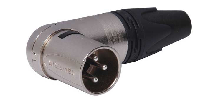 3 Pin Male Line XLR 90 Deg. NC3MRC