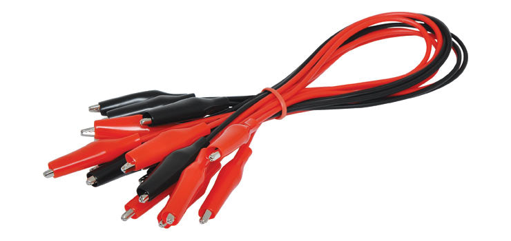 Mini Croc Clip Test Lead Set Red / Black