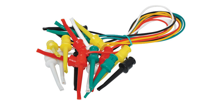 Spring IC Clip to IC Clip Test Lead Set