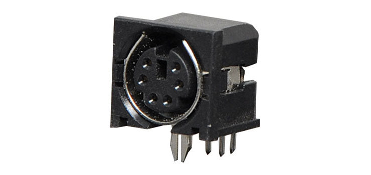 6 Pin PCB Mount Mini DIN Socket