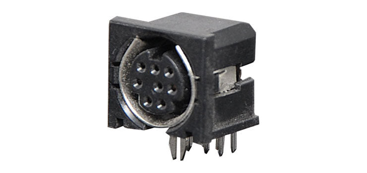 8 Pin PCB Mount Mini DIN Socket