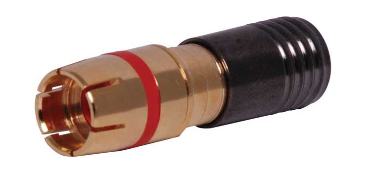 Red RG6 Compression Crimp RCA