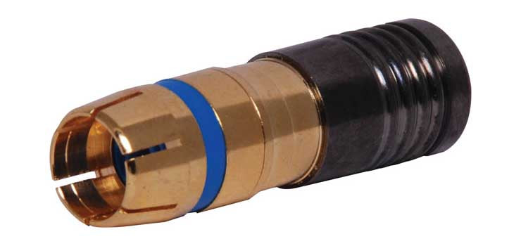 Blue RG59 Compression Crimp RCA