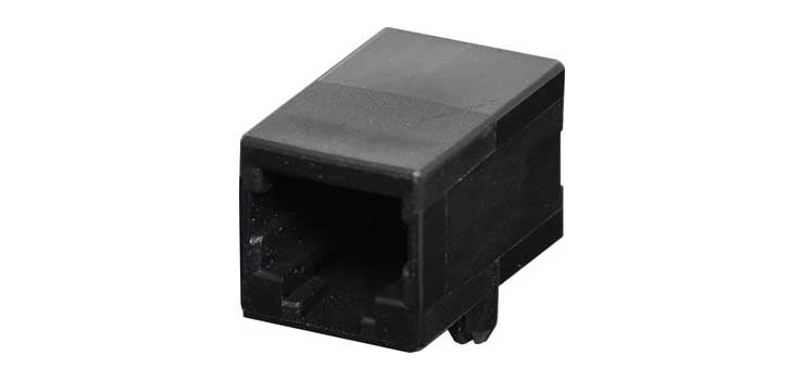 Modular Socket 6P6C RJ12 Low Profile Enclosed PCB Mount P1435 – Leading ...