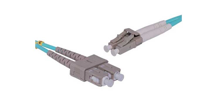 2m LC-SC OM3 Multimode Optic Fibre Patch Cable