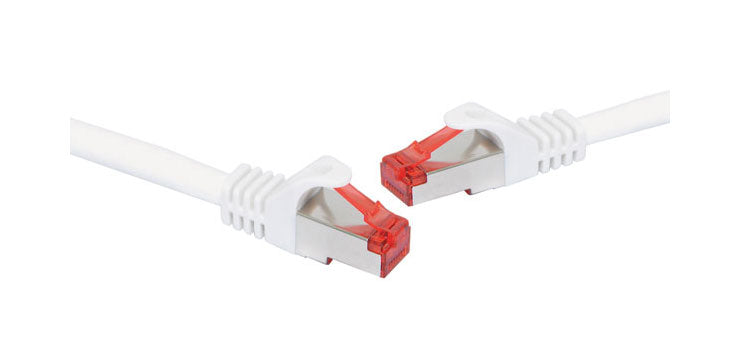 White 5m Cat6a SSTP Ethernet Patch Cable