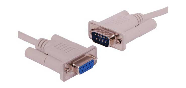 5m DE9 Male to DE9 Female Serial Cable